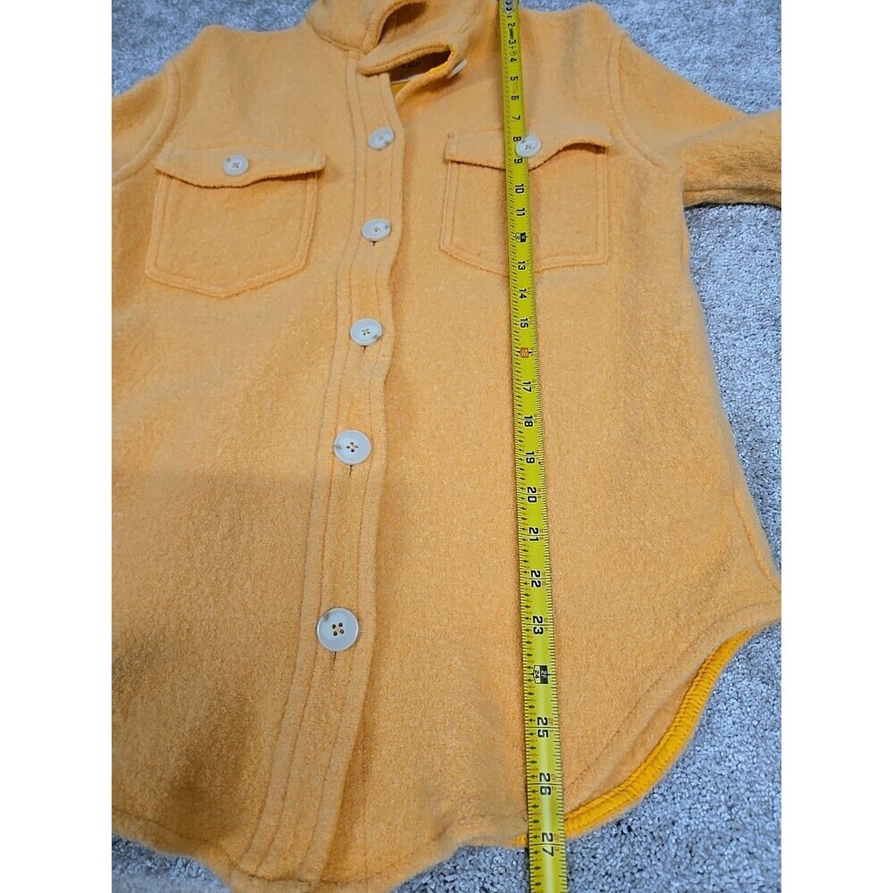 Aritzia Wilfred Free The Ganna Shirt Jacket 100% Merino‎ Wool Yellow Women’s XS - Picture 8 of 9